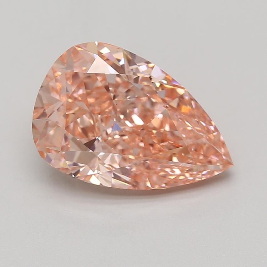 5.06 Ct. Fancy Vivid Pink Pear Lab Grown Diamond