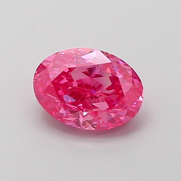1.09 Ct. Fancy Vivid  Pink Oval Lab Grown Diamond