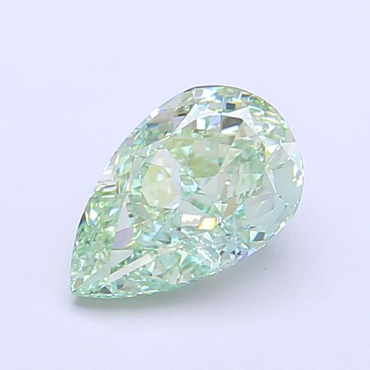 1.56 Ct. Fancy Vivid  Green Pear Lab Grown Diamond