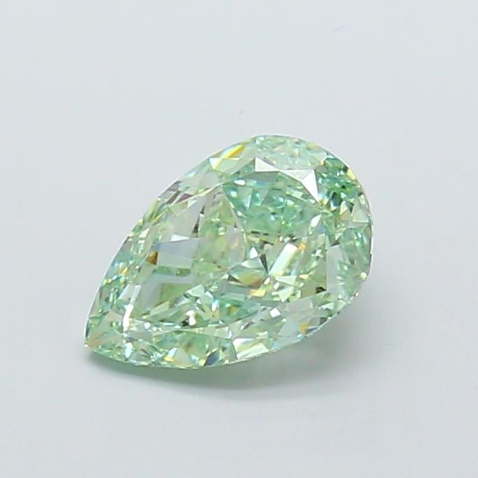2.11 Ct. Fancy Vivid Green Pear Lab Grown Diamond