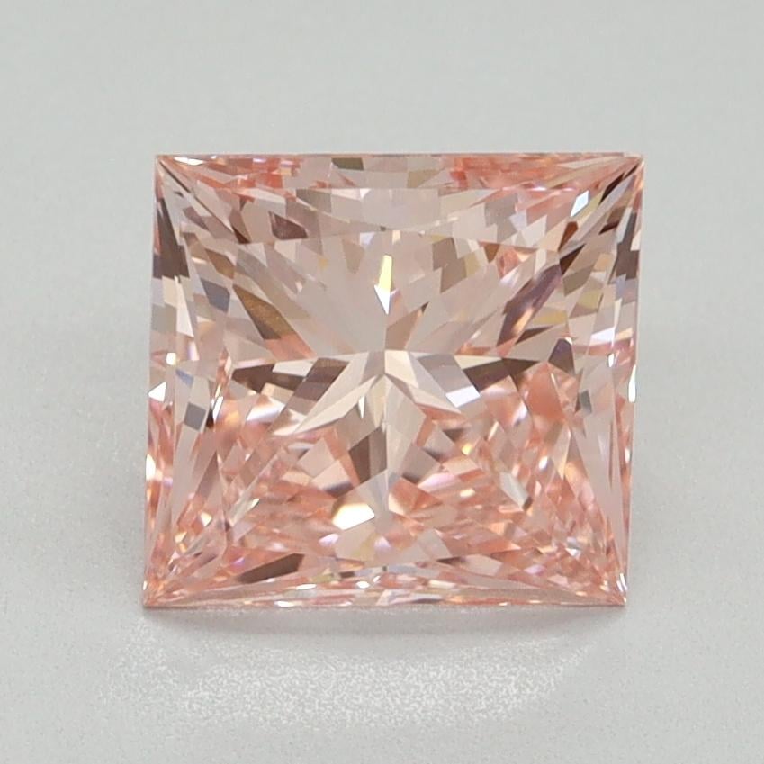 2.01 Ct. Fancy Vivid Pink Princess Lab Grown Diamond