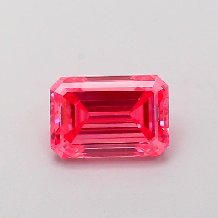 1.11 Ct. Fancy Vivid Pink Emerald Lab Grown Diamond