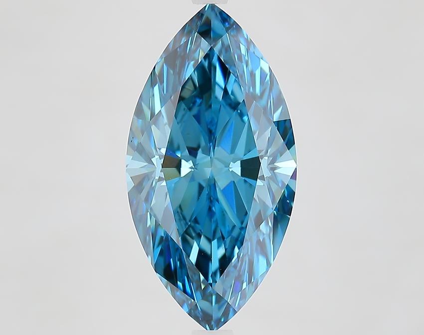 5.06 Ct. Fancy Vivid Blue Marquise Lab Grown Diamond