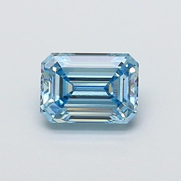 1.01 Ct. Fancy Vivid Blue Emerald Lab Grown Diamond
