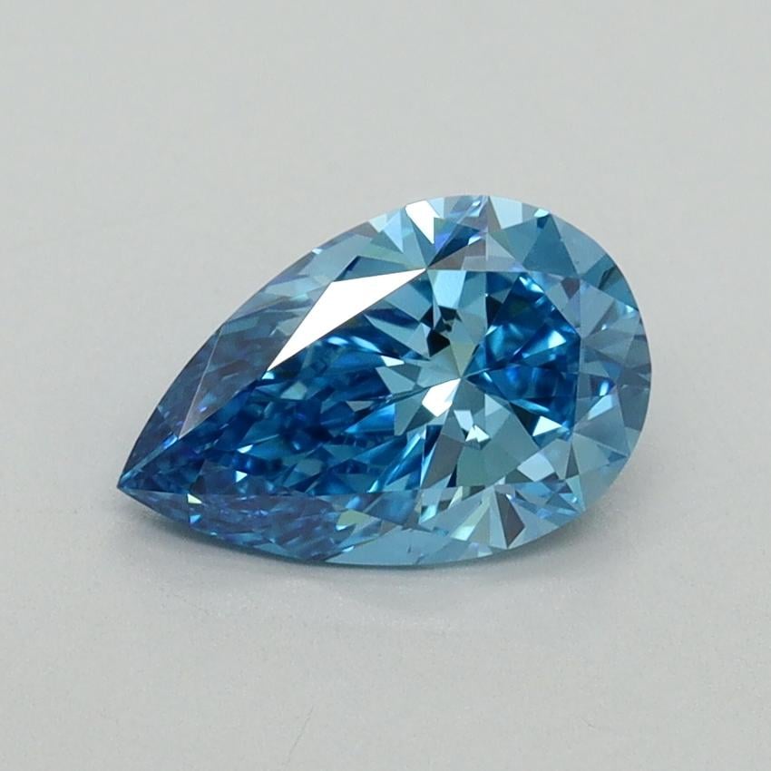 1.00 Ct. Fancy Vivid Blue Pear Lab Grown Diamond