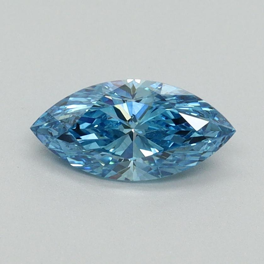 0.66 Ct. Fancy Vivid Blue Marquise Lab Grown Diamond