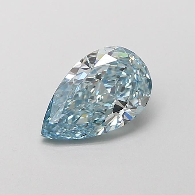 1.05 Ct. Fancy Intense  Blue Pear Lab Grown Diamond