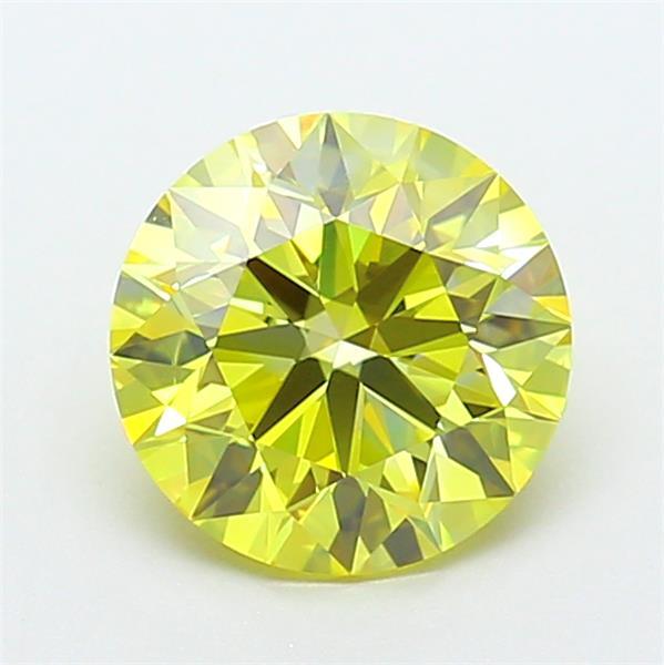 1.88 Ct. Fancy Intense  Yellow Round Lab Grown Diamond