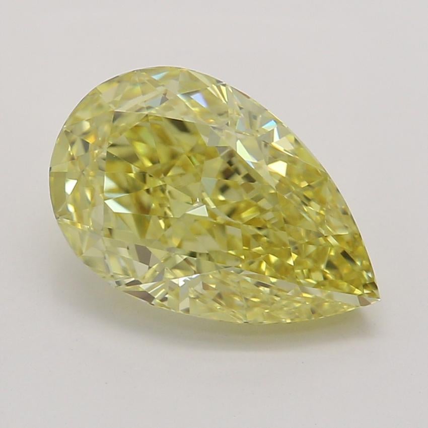 1.58 Ct. Fancy Intense Yellow Pear Diamond