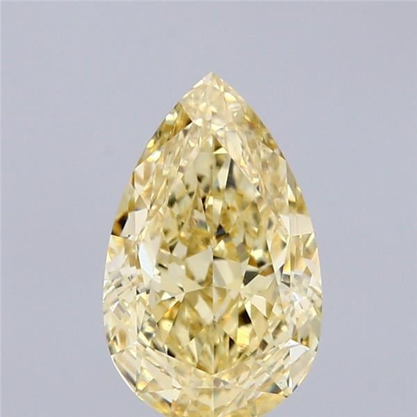 2.16 Ct. Fancy Intense Yellow Pear Lab Grown Diamond