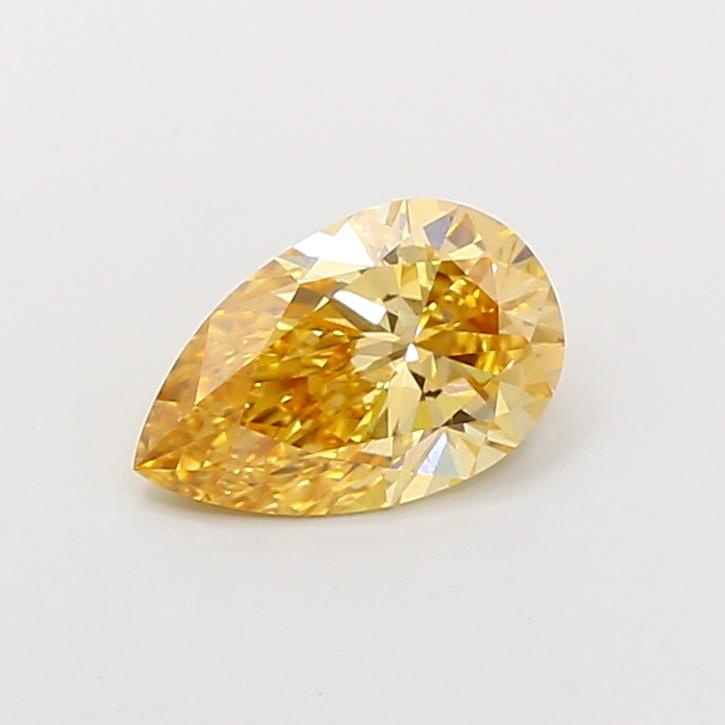 1.09 Ct. Fancy Intense Brownish Yellow Pear Lab Grown Diamond