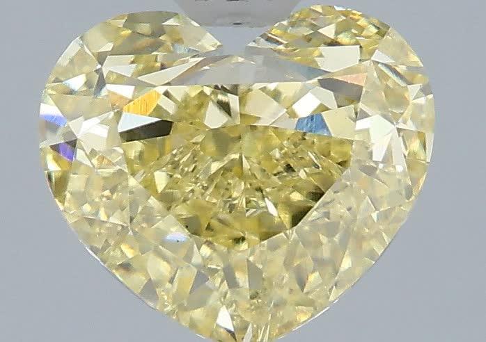 2.53 Ct. Fancy Intense Yellow Heart Lab Grown Diamond