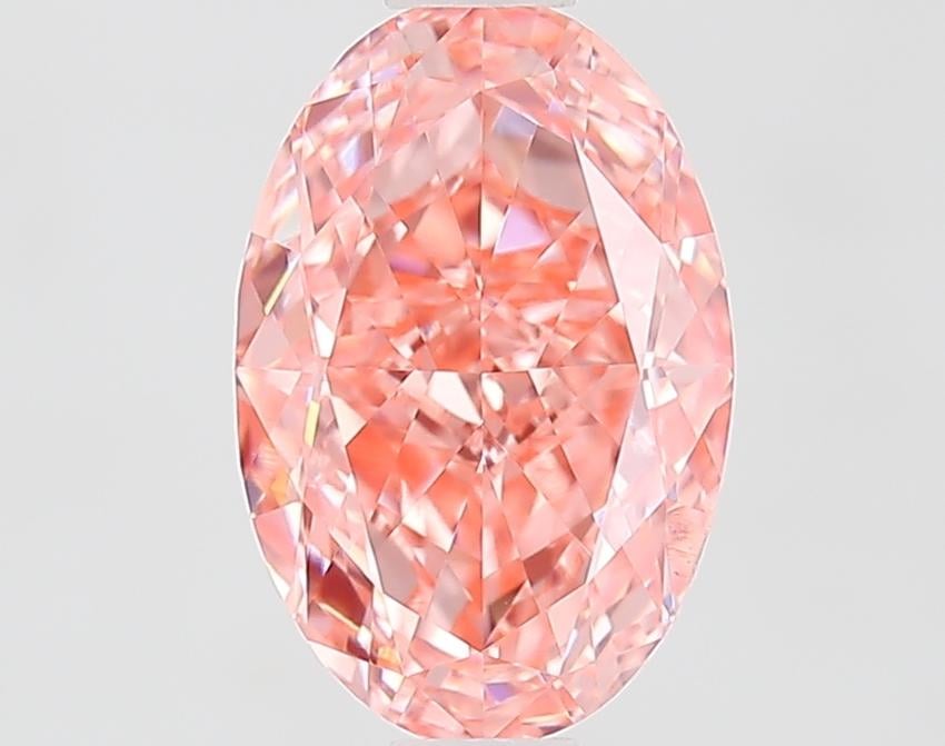 1.57 Ct. Fancy Vivid Pink Oval Lab Grown Diamond