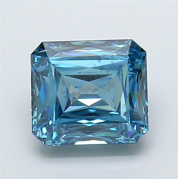 3.01 Ct. Fancy Vivid Blue Radiant Lab Grown Diamond