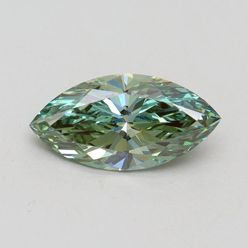 1.00 Ct. Fancy Vivid Green Marquise Lab Grown Diamond