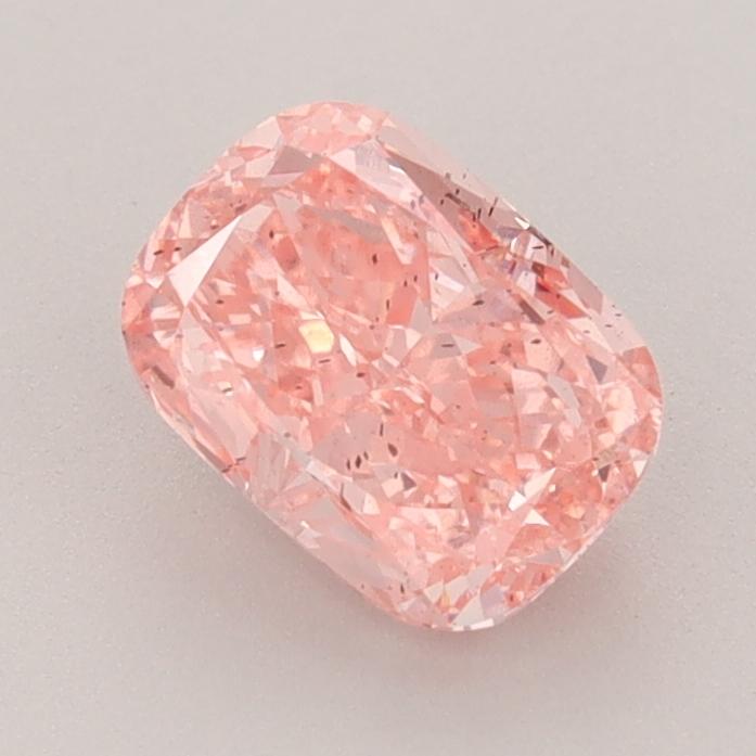 1.32 Ct. Fancy Vivid  Pink Cushion Lab Grown Diamond