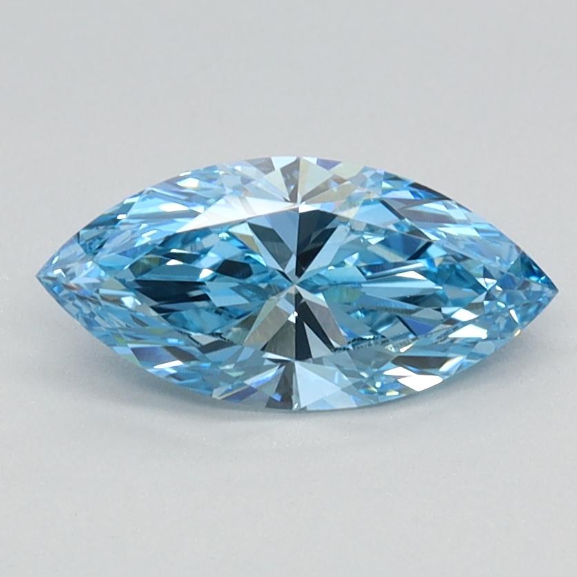 0.71 Ct. Fancy  Vivid Blue Marquise Lab Grown Diamond
