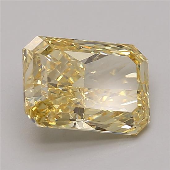 2.17 Ct. Fancy Vivid Yellow Radiant Lab Grown Diamond