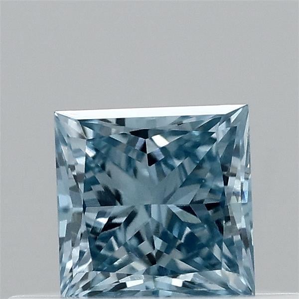 0.34 Ct. Fancy Vivid Blue Princess Lab Grown Diamond