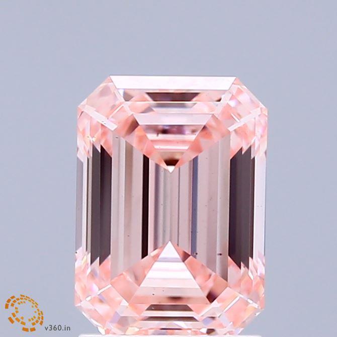 2.06 Ct. Fancy Intense Pink Emerald Lab Grown Diamond
