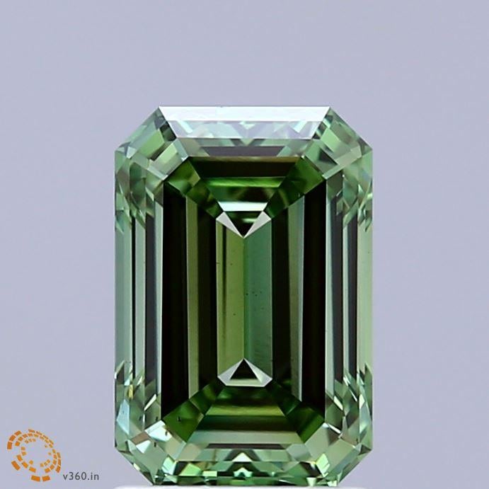 2.08 Ct. Fancy Vivid Green Emerald Lab Grown Diamond