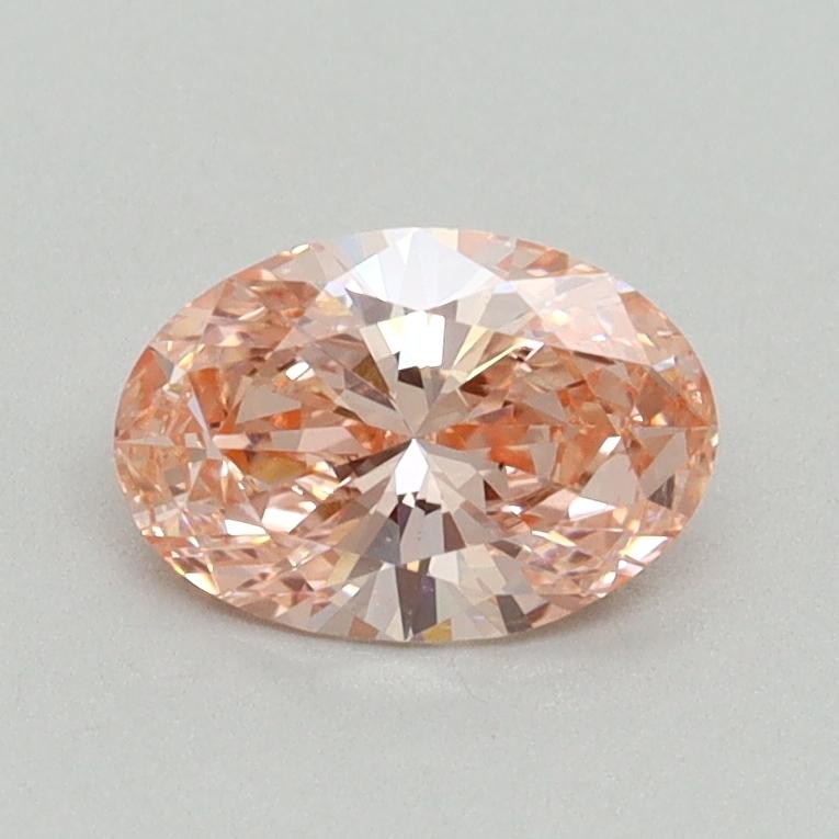 0.72 Ct. Fancy Vivid Pink Oval Lab Grown Diamond