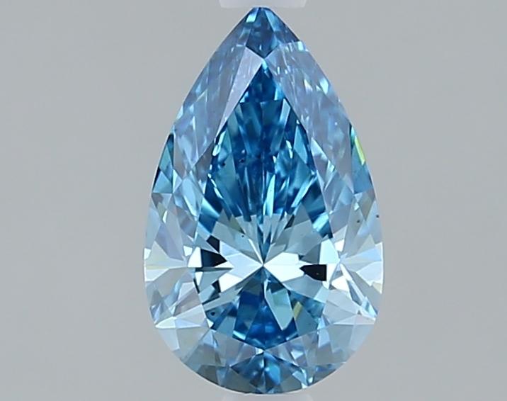 1.11 Ct. Fancy Vivid Blue Pear Lab Grown Diamond