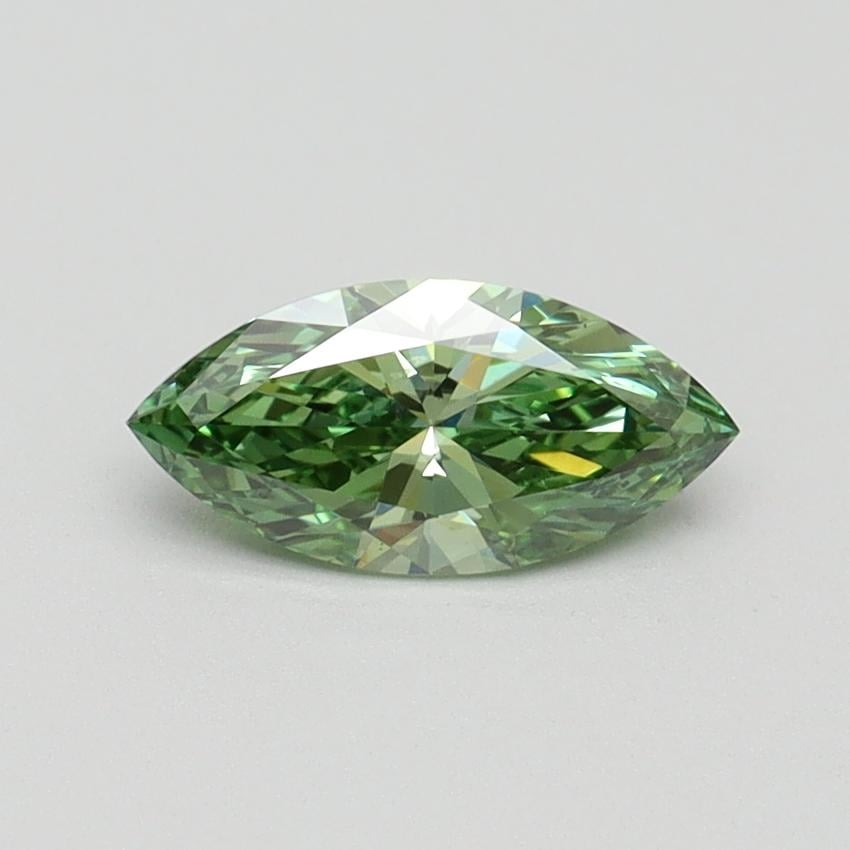 0.60 Ct. Fancy Vivid Green Marquise Lab Grown Diamond