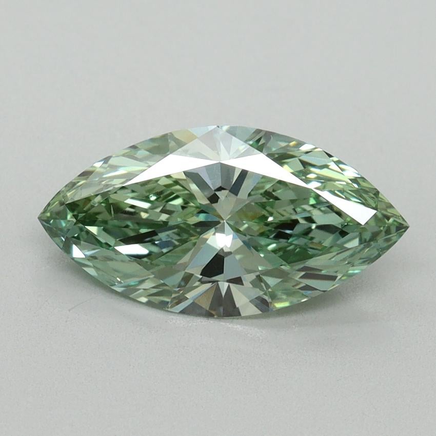 1.62 Ct. Fancy Vivid Green Marquise Lab Grown Diamond