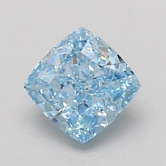 1.03 Ct. Fancy Vivid Blue Cushion Lab Grown Diamond
