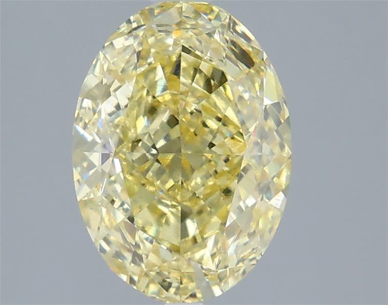 3.52 Ct. Fancy Intense Yellow Oval Lab Grown Diamond