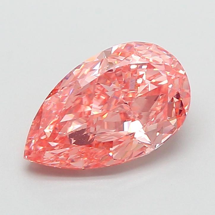 2.00 Ct. Fancy Vivid  Pink Pear Lab Grown Diamond