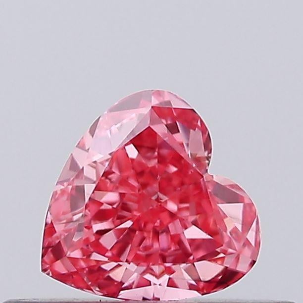 0.29 Ct. Fancy Vivid Pink Heart Lab Grown Diamond