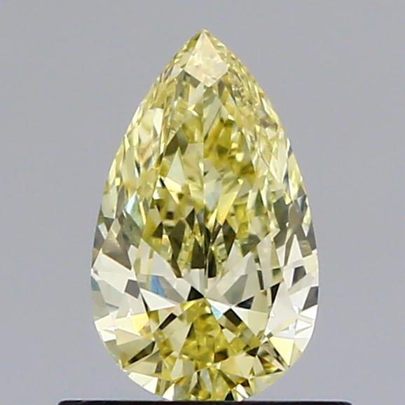 0.59 Ct. Fancy Intense Yellow Pear Lab Grown Diamond