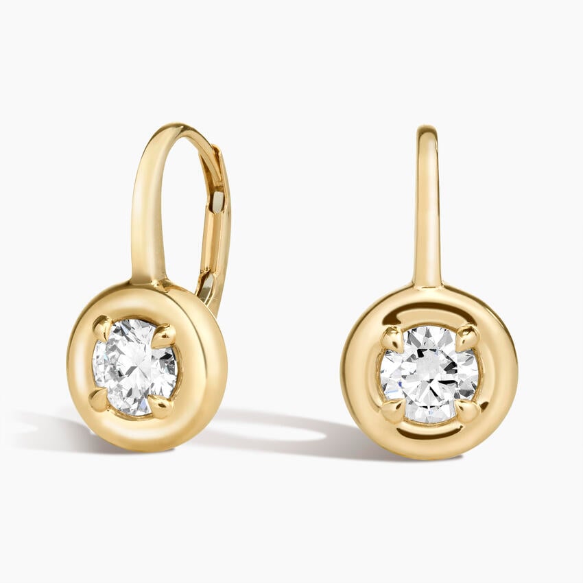 14K Yellow Gold Andrea Lab Diamond Drop Earrings (1 ct. tw.)