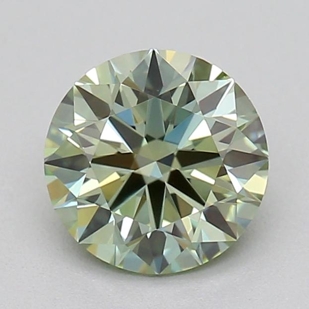0.54 Ct. Fancy Intense Green Round Lab Grown Diamond