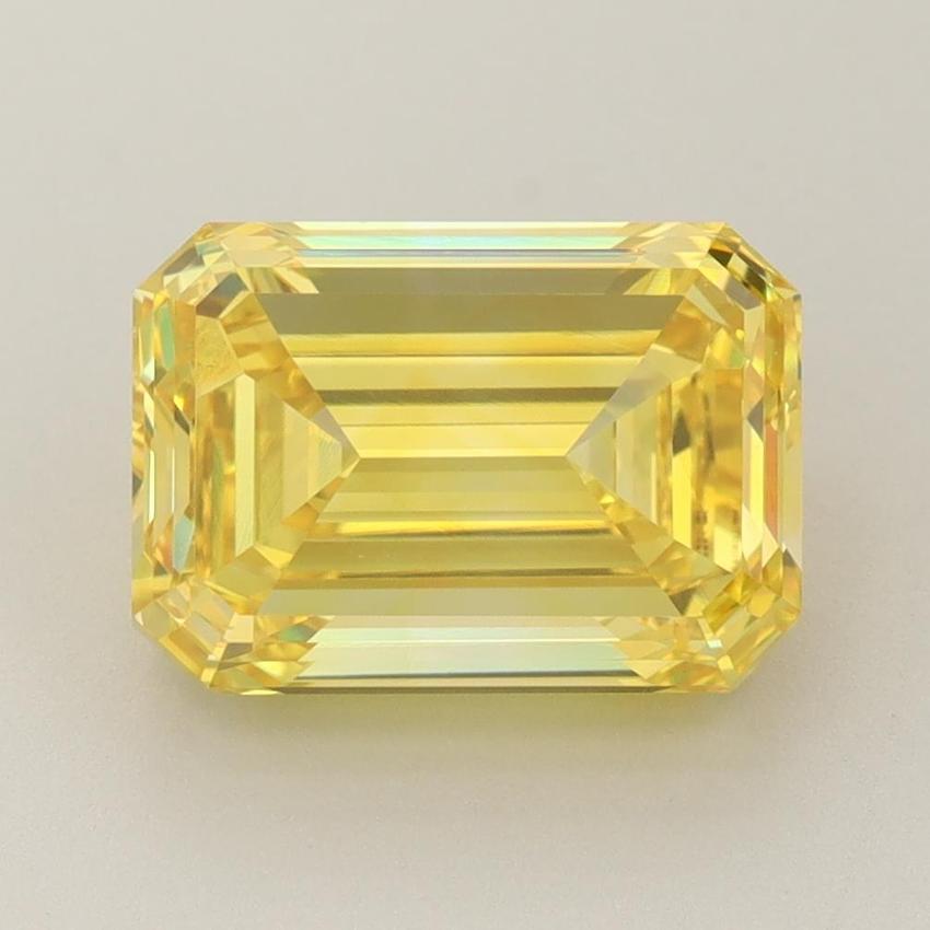 4.00 Ct. Fancy Vivid Yellow Emerald Lab Grown Diamond
