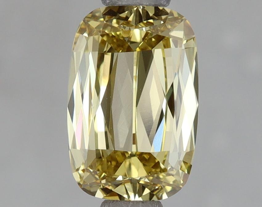 1.01 Ct. Fancy Intense Yellow Cushion Lab Grown Diamond