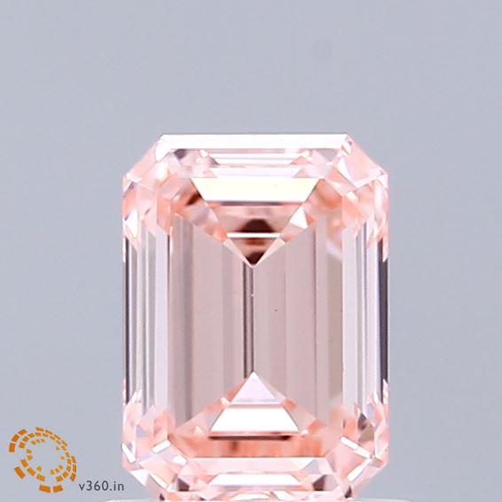 1.10 Ct. Fancy Intense Pink Emerald Lab Grown Diamond