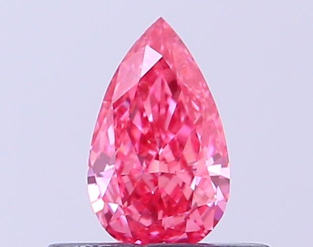 0.32 Ct. Fancy Vivid Pink Pear Lab Grown Diamond