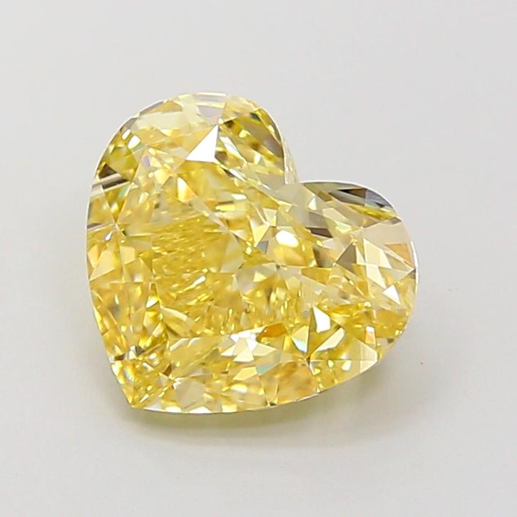 3.02 Ct. Fancy Yellow Heart Lab Grown Diamond