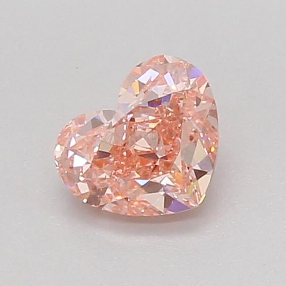 0.74 Ct. Fancy Vivid Pink Heart Lab Grown Diamond