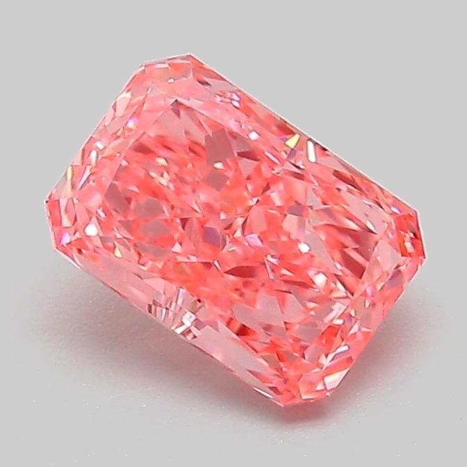 1.10 Ct. Fancy Vivid Pink Radiant Lab Grown Diamond