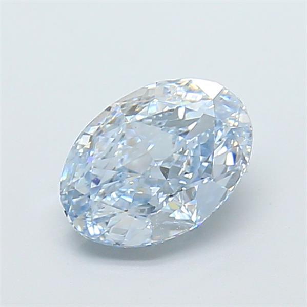 1.30 Ct. Fancy Intense  Blue Oval Lab Grown Diamond
