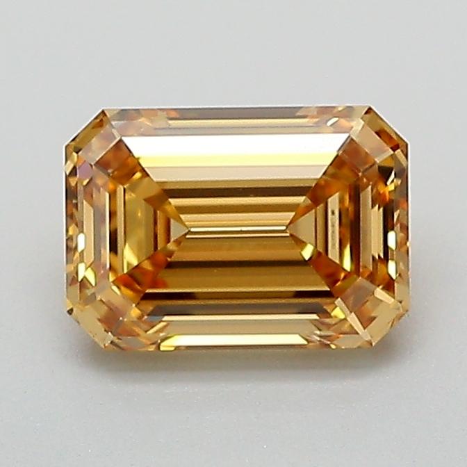1.07 Ct. Fancy Light  Brown Emerald Lab Grown Diamond