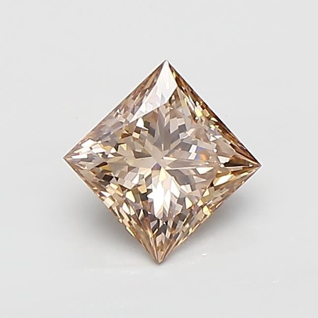 0.70 Ct. Fancy Light  Brown Princess Lab Grown Diamond