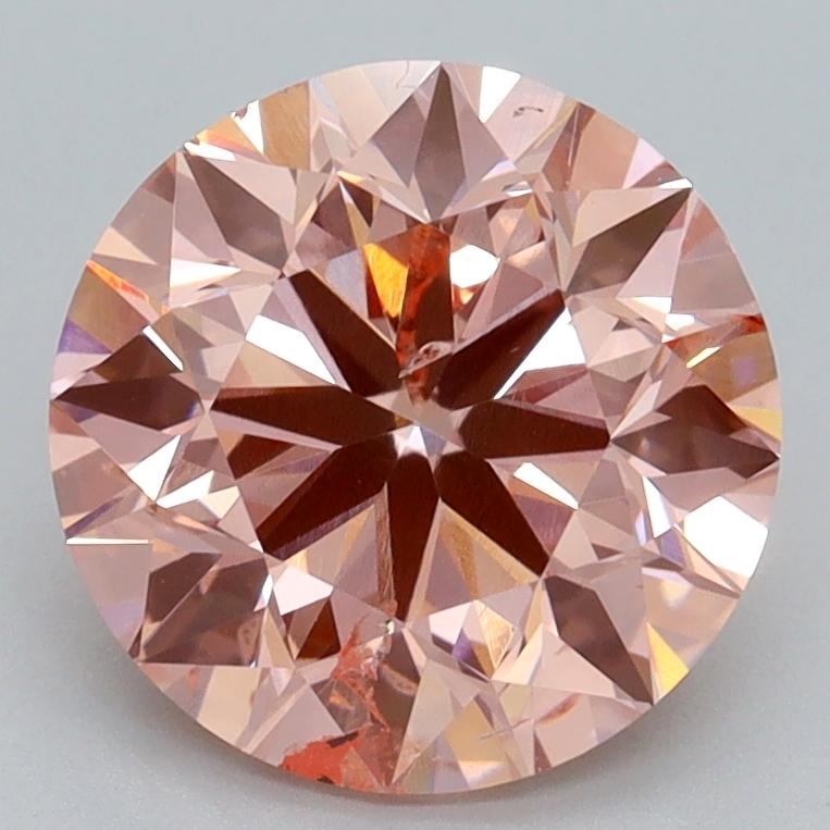 3.00 Ct. Fancy Intense Pink Round Lab Grown Diamond