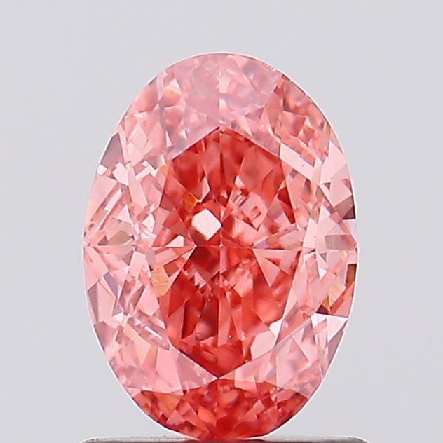 1.05 Ct. Fancy Vivid Pink Oval Lab Grown Diamond
