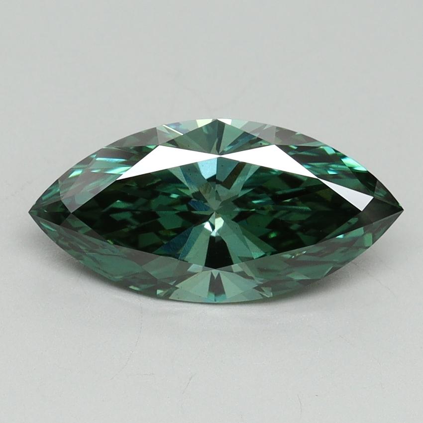 1.97 Ct. Fancy Vivid Green Marquise Lab Grown Diamond