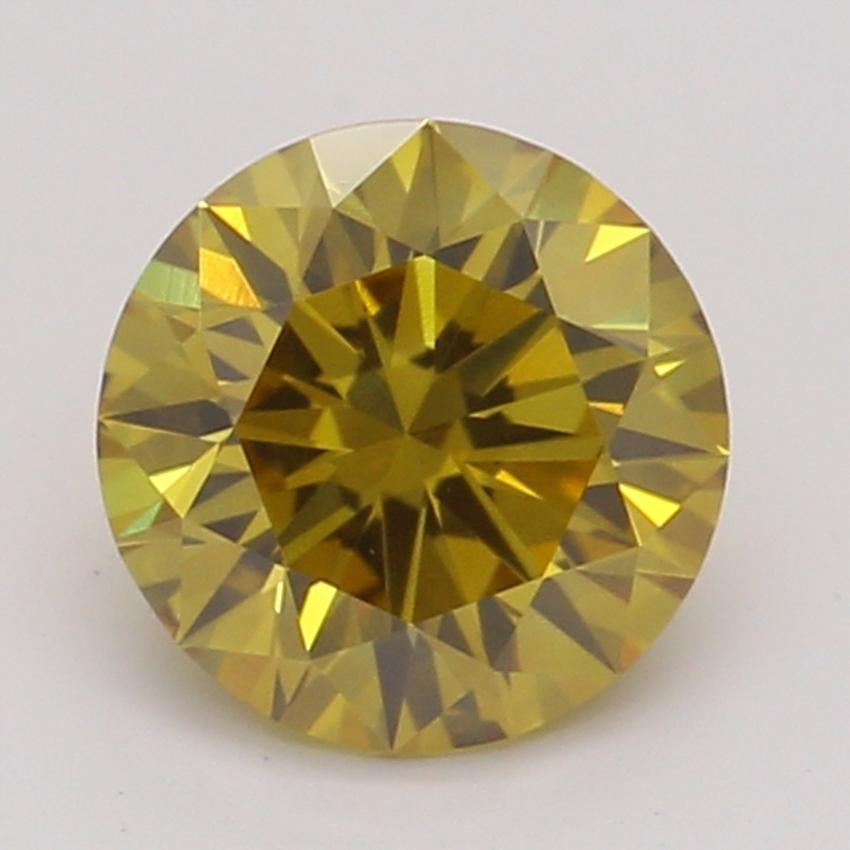 0.51 Ct. Fancy Deep Orangy Yellow Round Diamond